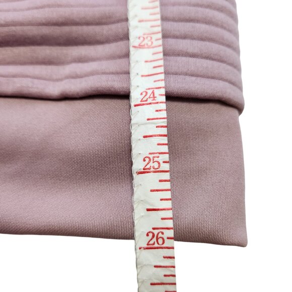 Sweatshirt Project Drop Shoulder Dusty Pink Pullover Cross Neck Hoodie Size S - Picture 11 of 11